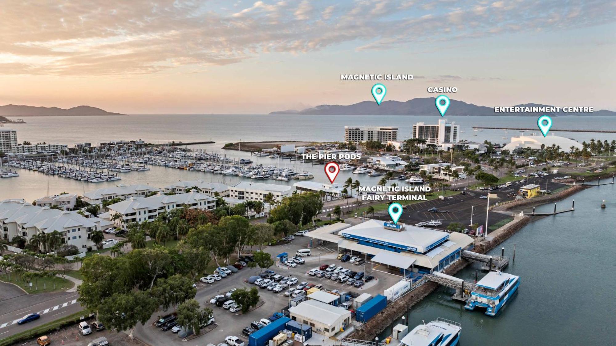 The Pier Pods On The Water- 50M From Townsville Bus Terminal And Ferry Terminal- Passport Id Requried Екстер'єр фото
